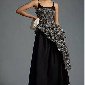 Anthropologie Allina Liu ruffled maxi dress